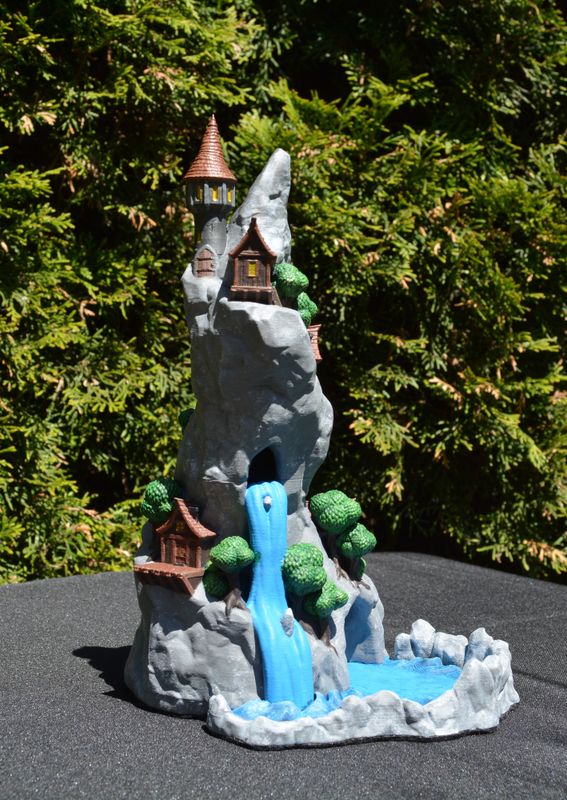 Mountain Village Dice Tower