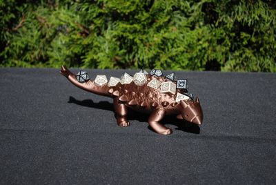 Angus the Ankylosaurus - RachMakes - Dice Holder - Dinosaur