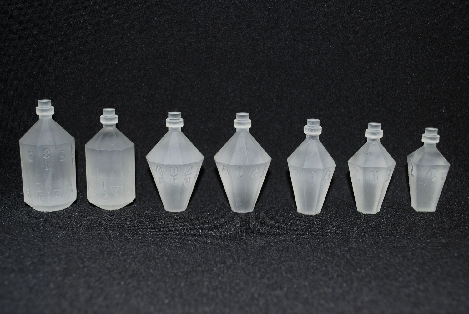 Potion shaped master dice - Set of 7