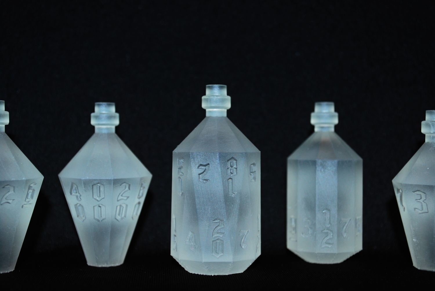 Potion shaped master dice - Set of 7