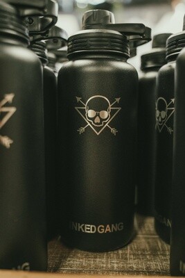32oz Black Inked Gang Water Bottle