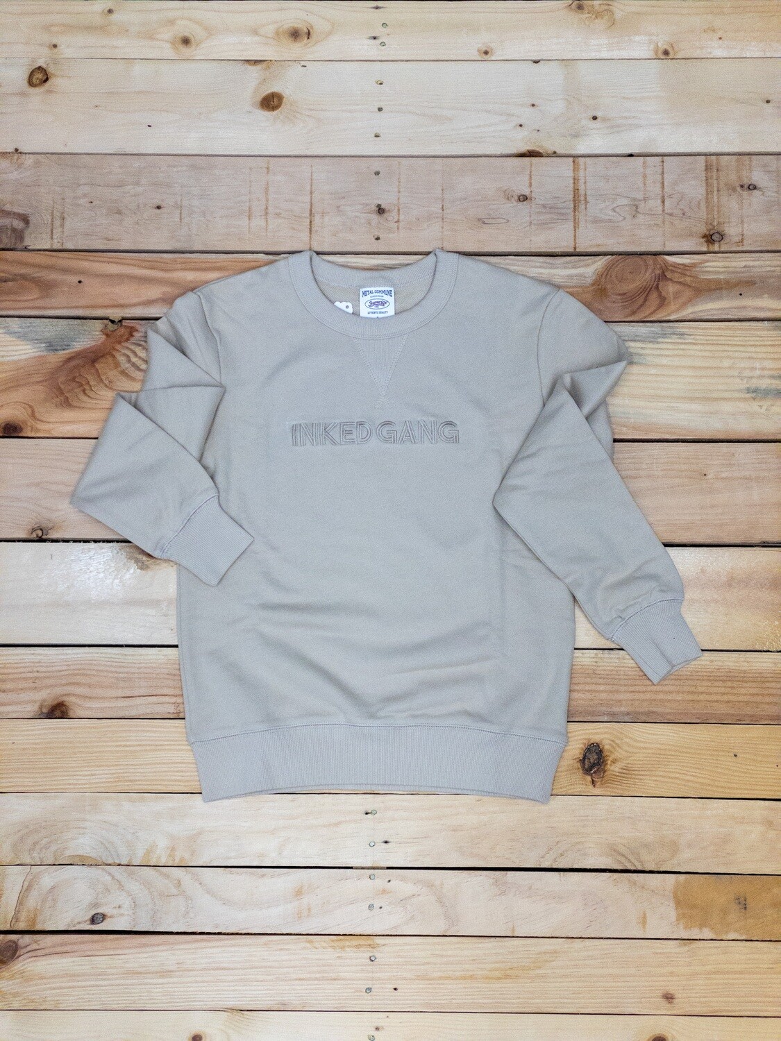INKED GANG Crew Neck Beige Small
