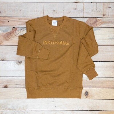 INKED GANG Crew Neck Spicy Mustard Small