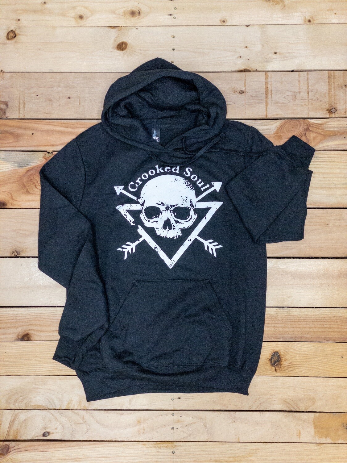 Crooked Soul Hoodie Black Small