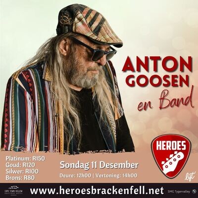 Anton Goosen & Band - 11 Dec