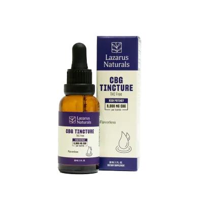Flavorless CBG Isolate Oil Tincture - THC Free - 30ml - 1oz - 9,000 mg - High Potency