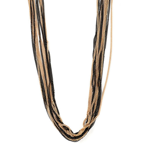 Striped Chain Necklace