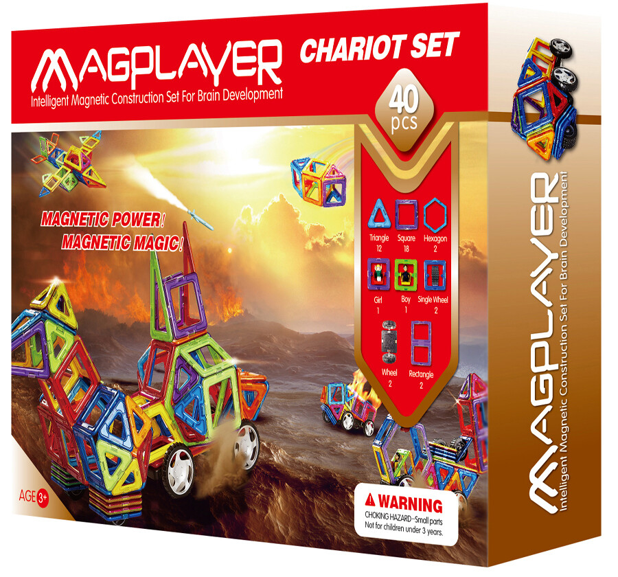 Magplayer 40 piece Chariot Set