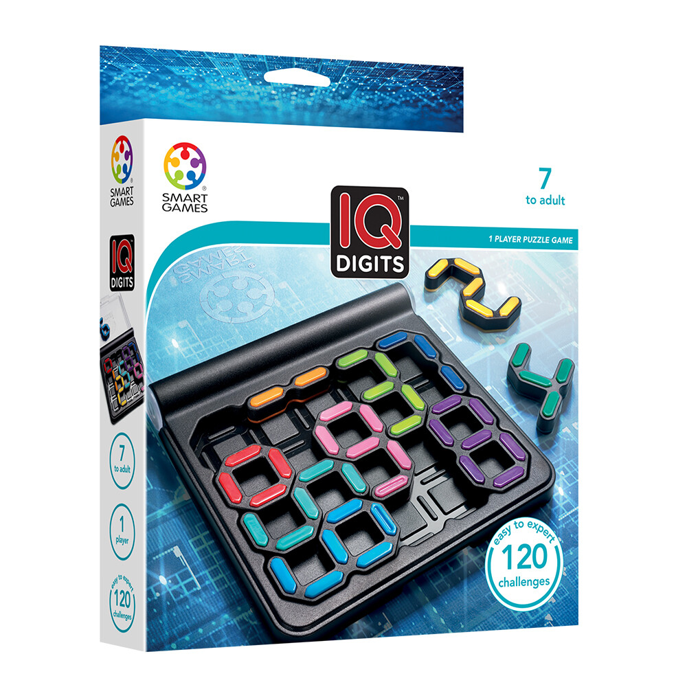 Smart Games IQ Digits Travel Logic Game (for ages 7+)