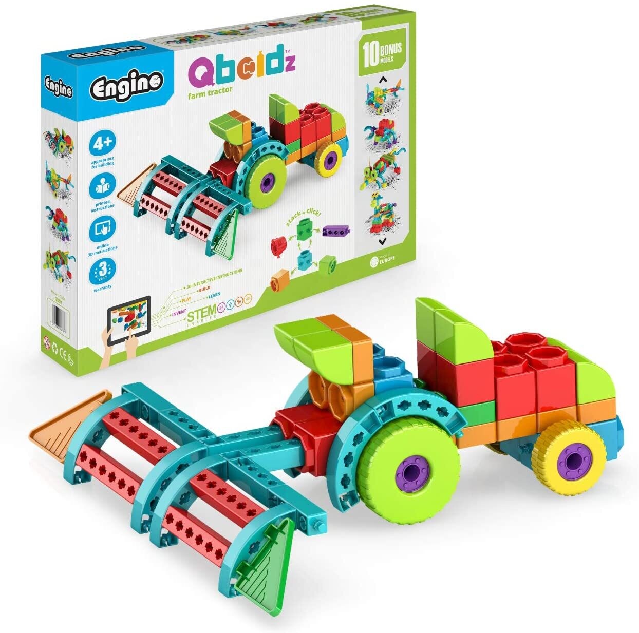 Engino Qboidz Tractor building Set for ages 3 to 7