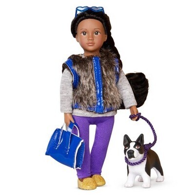 Lori Doll Ilysa and her pup Indyana - 15cm quality doll