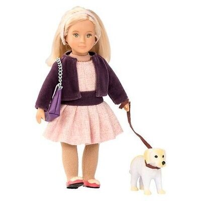 Lori Doll Hazel and her pup Happy - 15cm quality doll