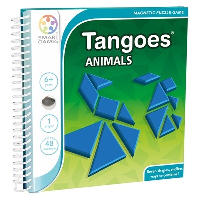 Smart Games Tangoes Animal Shapes Logic Puzzle For Ages 6+  Easy Travel Set