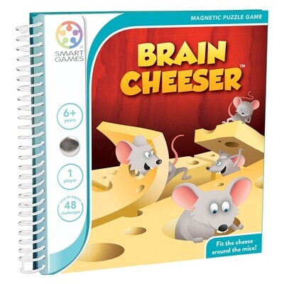 Smart Games Brain Cheeser Magnetic Logic Travel Game for ages 6+