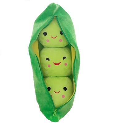 Ntofo-Ntofo Peaceful Peas Plush Soft Toy - 3 Peas In A Pea Pod Plush