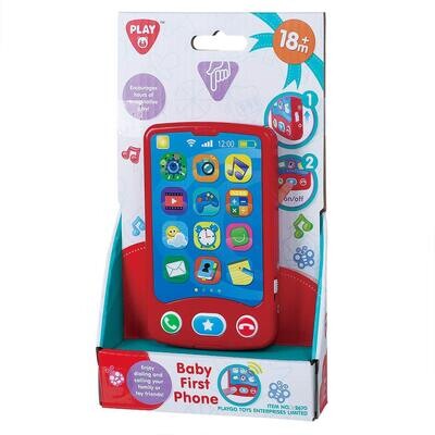PlayGo Baby's First Phone - basic 3 button phone shaped toy for toddlers to pre-schoolers 18m+
