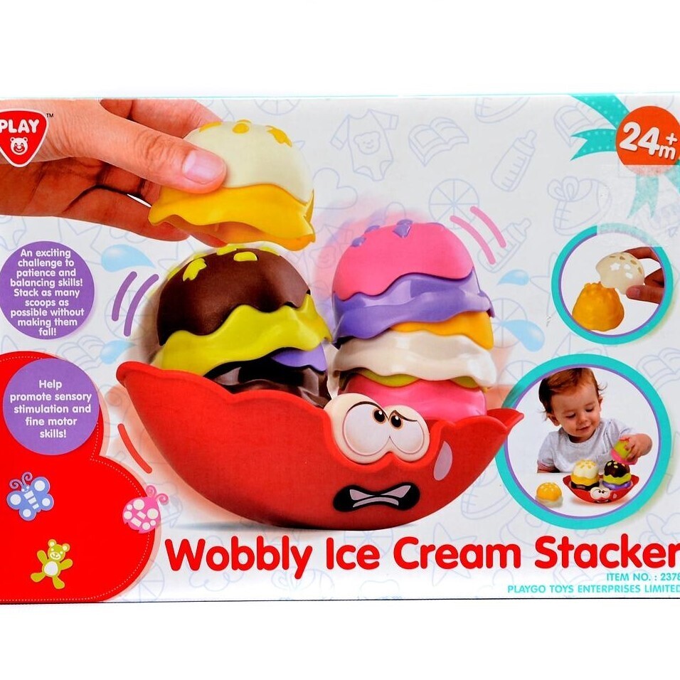 PlayGo Ice Cream Stacker Game for ages 2+