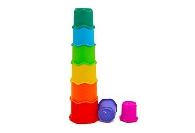 PlayGo Animal Stacking Tower - 8 cups for ages 1+