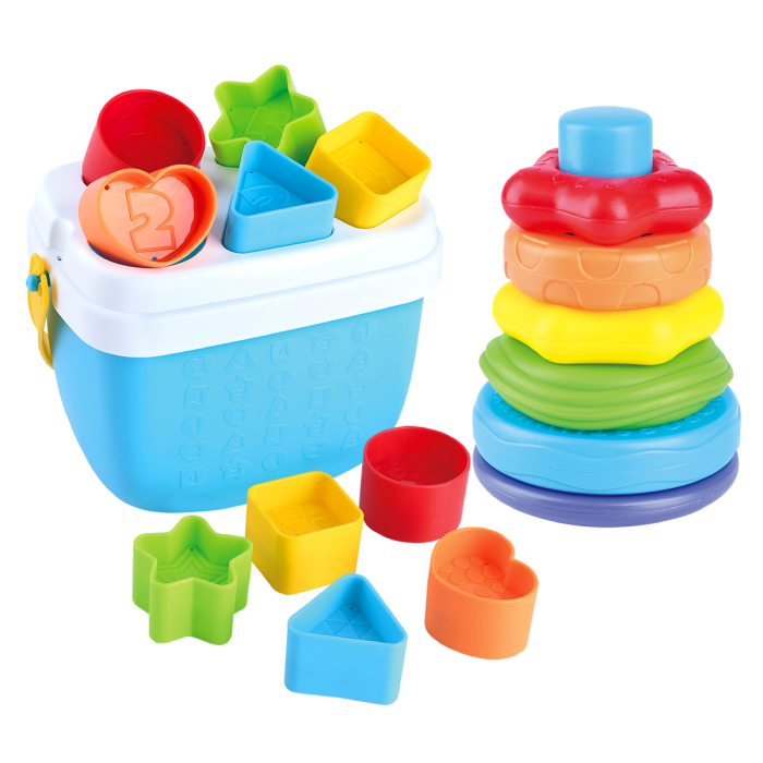 ​PlayGo Baby Shape Sorting & Stacking Toys Set