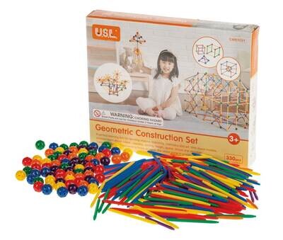USL Geometric Construction Set with 330 pieces for age 3+