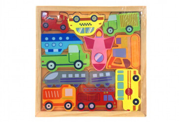 Wooden Vehicles Puzzle with frame