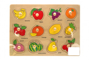 Colourful Wooden Fruit with knobbed pieces