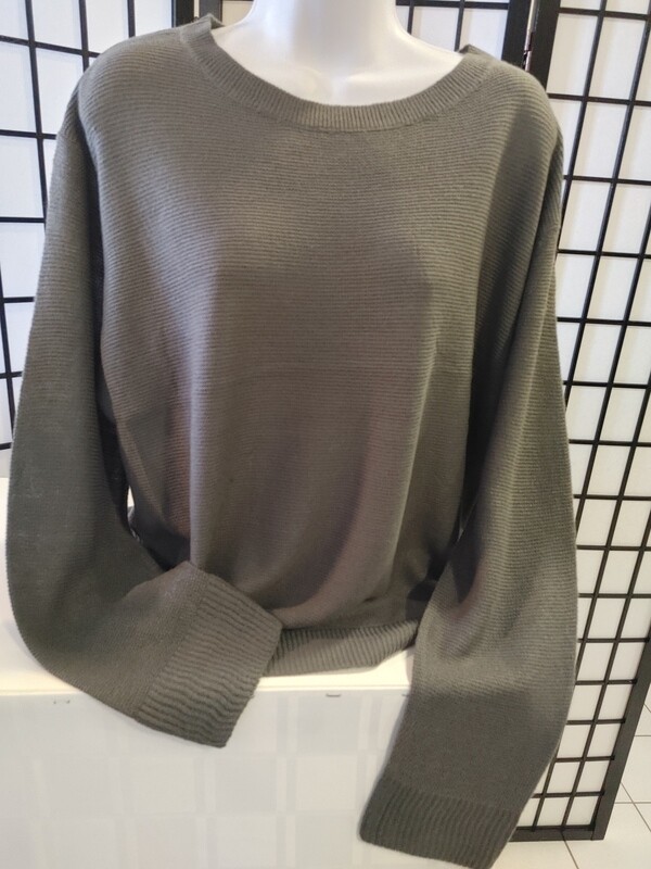 Grey Knit Top