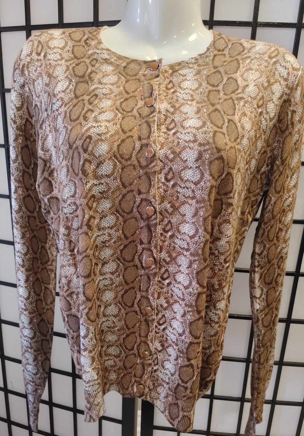 Animal Print Cardigan