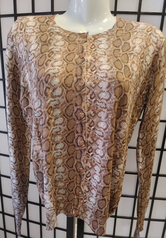 Animal Print Cardigan