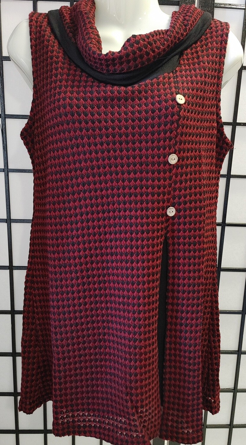 Red Sleeveless Top