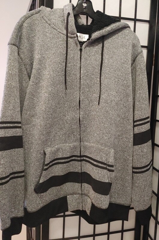 Fleece Zipper Hooded Jacket