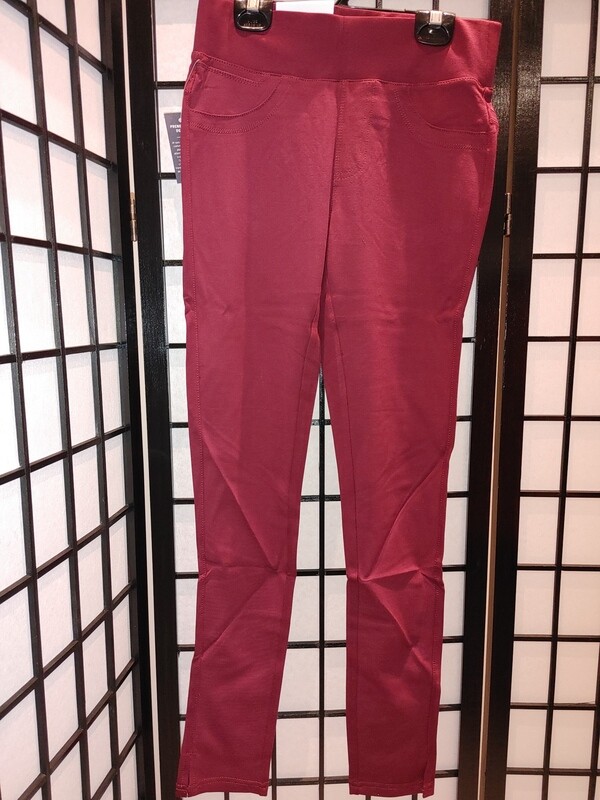 Burgundy Jeggings