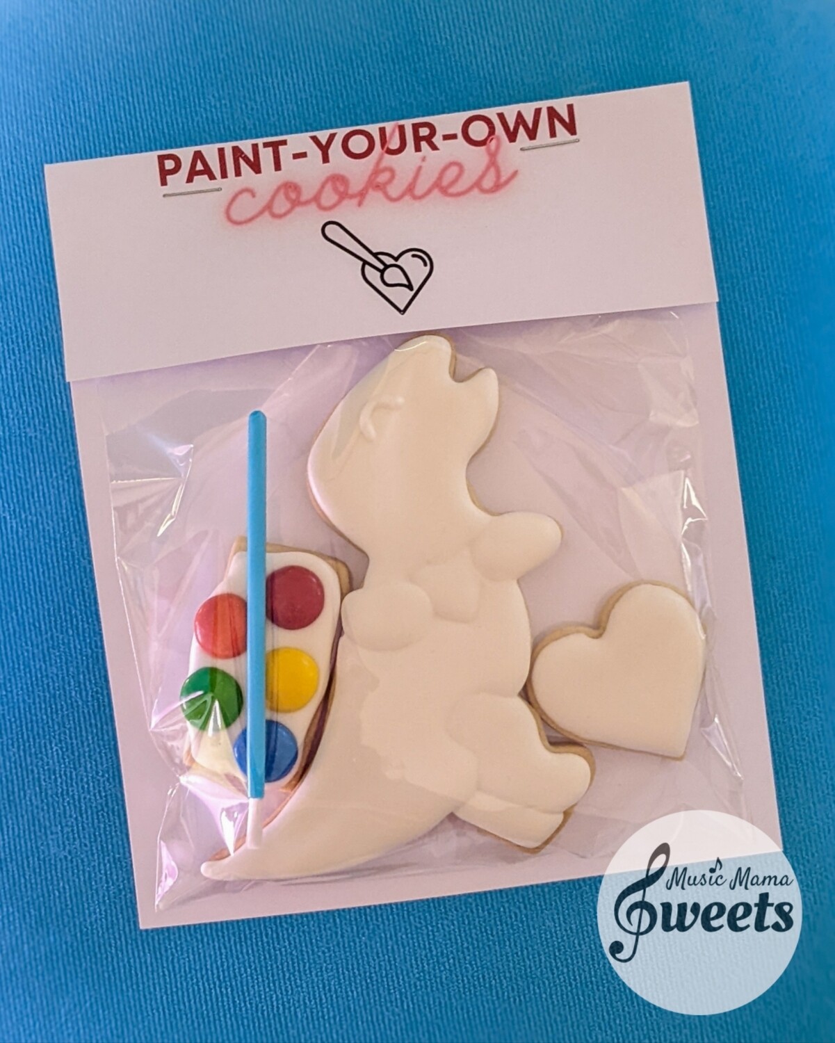 Dinosaur & Heart Paint-Your-Own