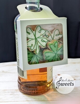 Bottle Box of Lucky Clovers with Gold