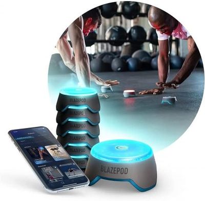 BlazePod Reaction Training Platform Improves Reaction Time and Agility for Athletes, Trainers, Coaches, Physical &amp; Neurological Therapists, Fitness Trainers, Physical Educators 6 Pods