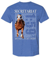 Secretariat KD Call Track Record T-shirt Heather Royal