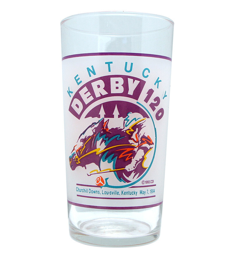 Kentucky Derby 1994 120th Mint Julep Beverage Glass Winner Was Go for Gin 