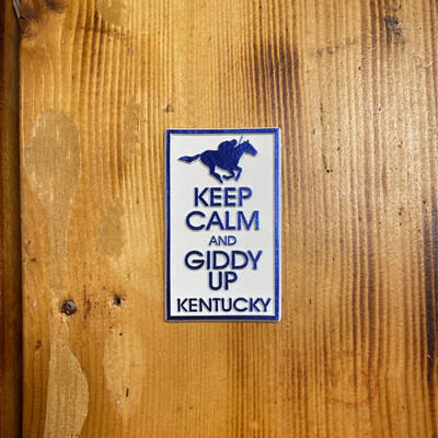 Keep Calm And Giddy Up Magnet