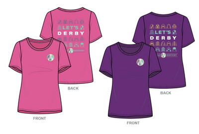 Ladies Lets Derby T-Shirt Pink