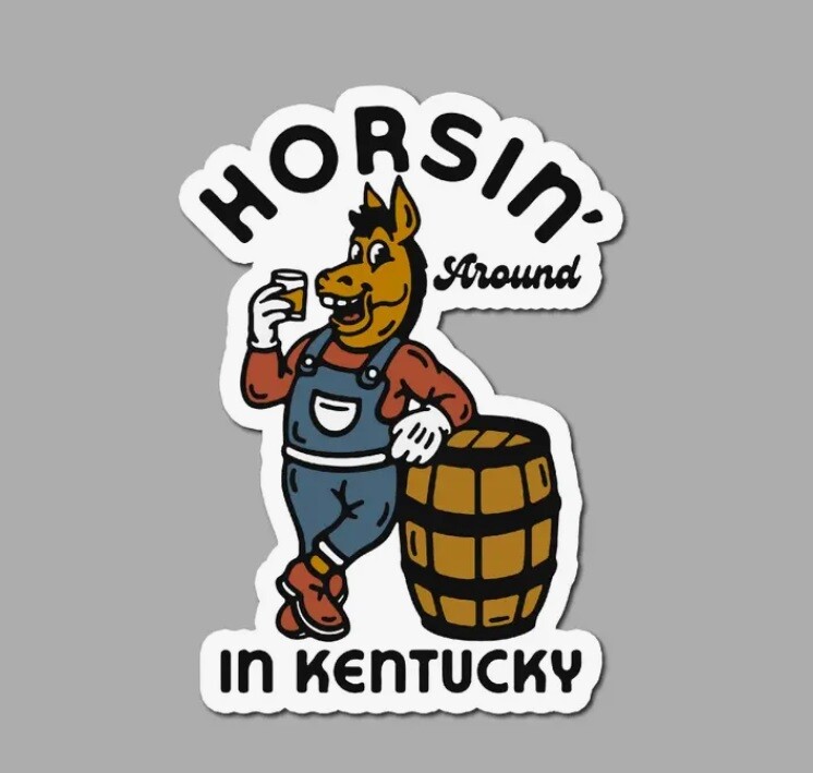 Horsin Around Sticker