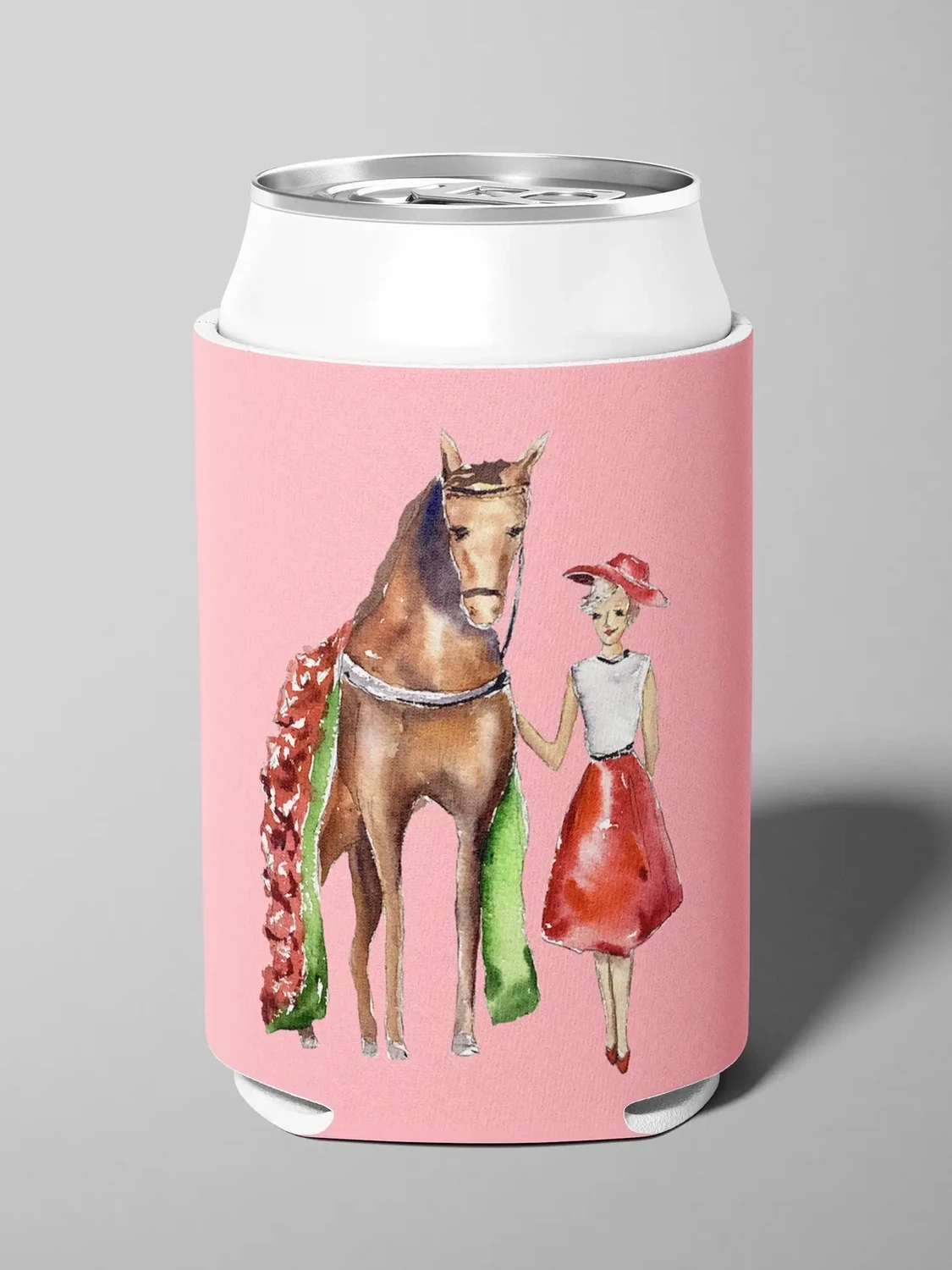 Ladies Day Racing Pink Coozie