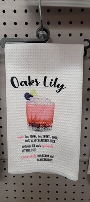 Oaks Lily Recipe Towel Sublimated