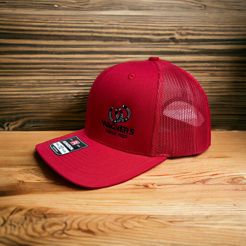 Horseshoe &quot;W&quot; Trucker Cap Red