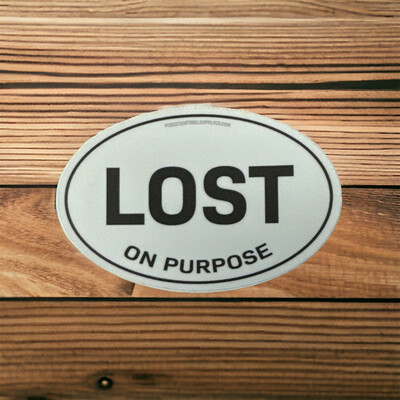 Lost Oval Sticker