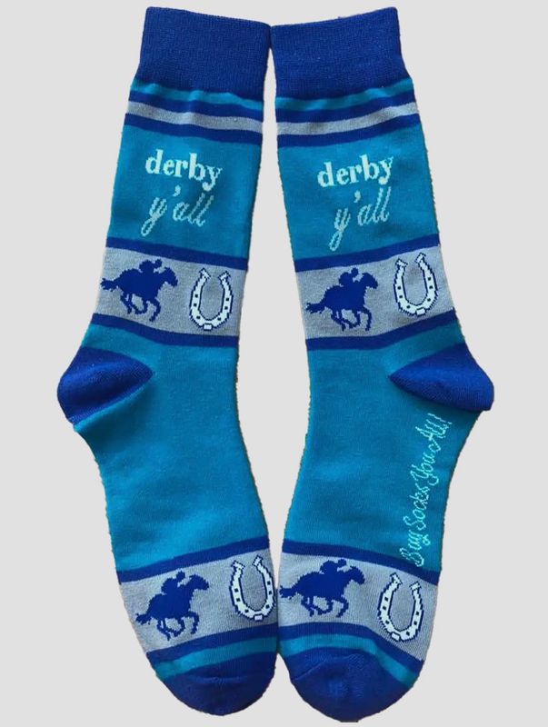 Derby Y&#39;all With Horses Socks