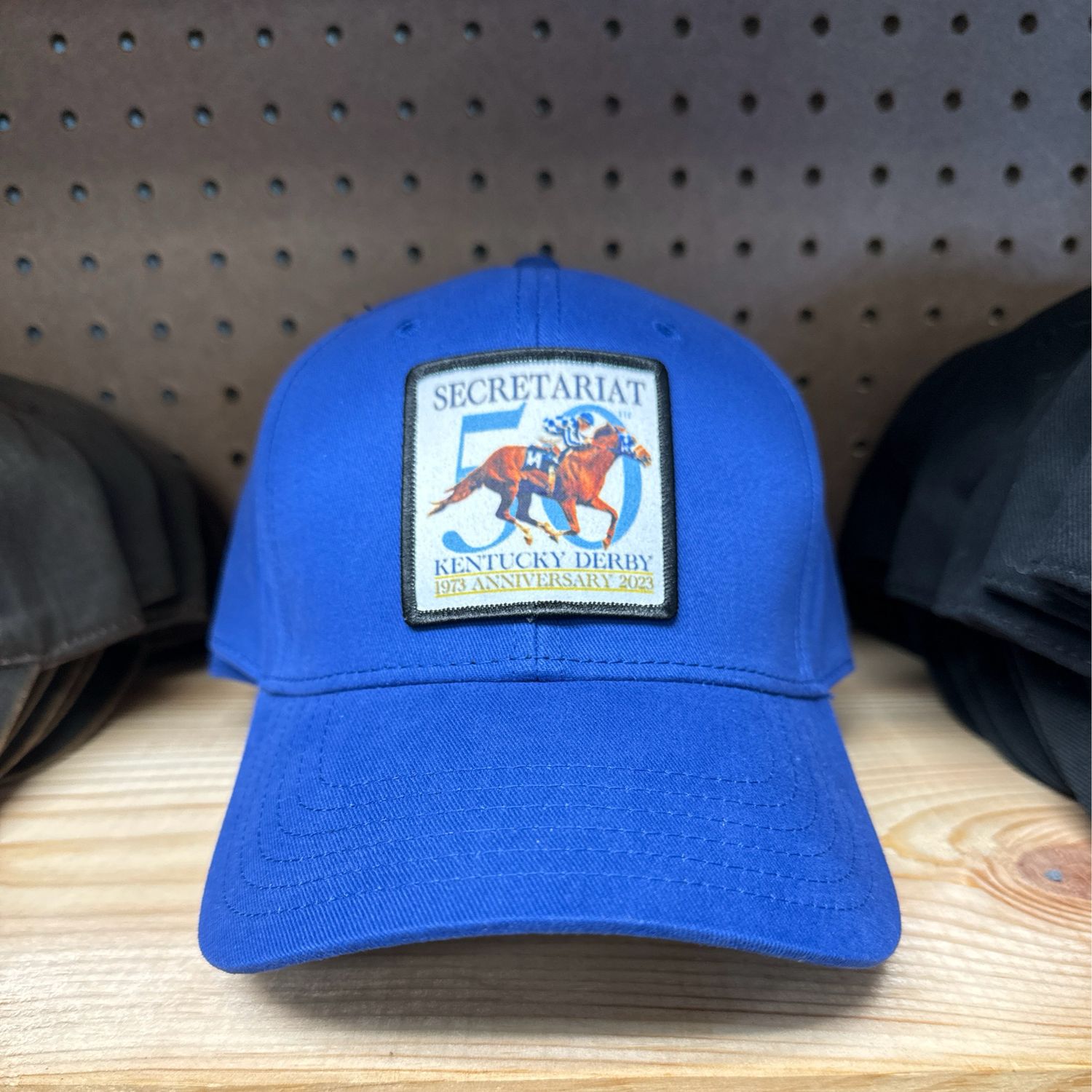 Secretariat 50 Anniv Blue Cap