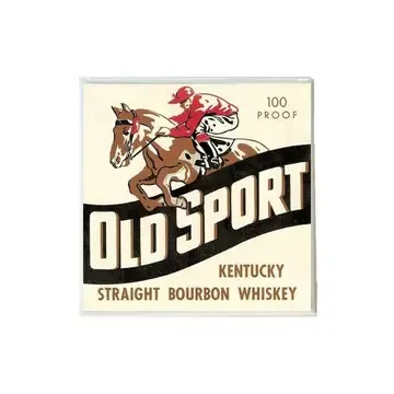 Vintage Ad Old Sport Bourbon Coaster