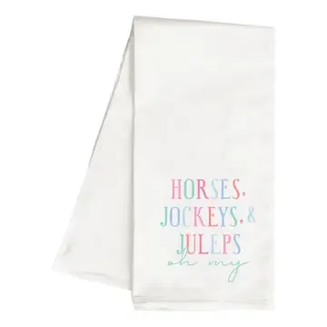 Horse Jockey Julep Tea Towel