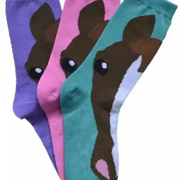 Horse Face Crew Socks