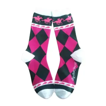 Green &amp; Pink Argyle Socks